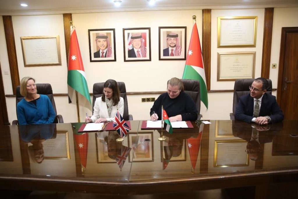 His Majesty’s Ambassador to the Hashemite Kingdom of Jordan, Ms Bridget Brind OBE signed the Memorandum of Understanding on behalf of the ONS while Zeina Toukan, Jordan’s Minister of Planning and international Cooperation signed on behalf of DOS.