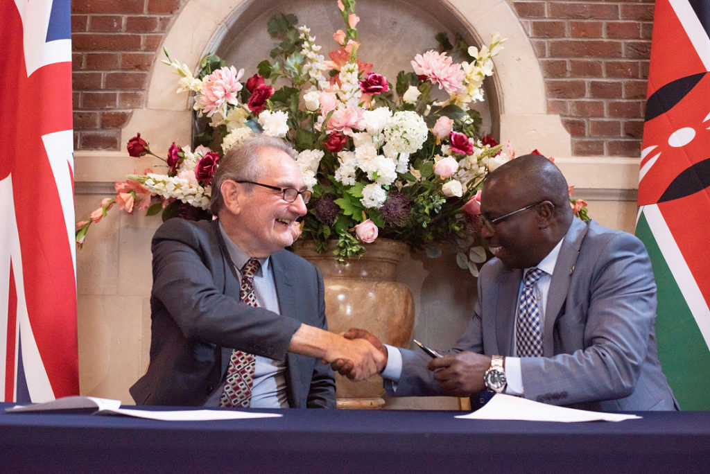 sir ian diamond and KNBS’s CEO Mr Obudho