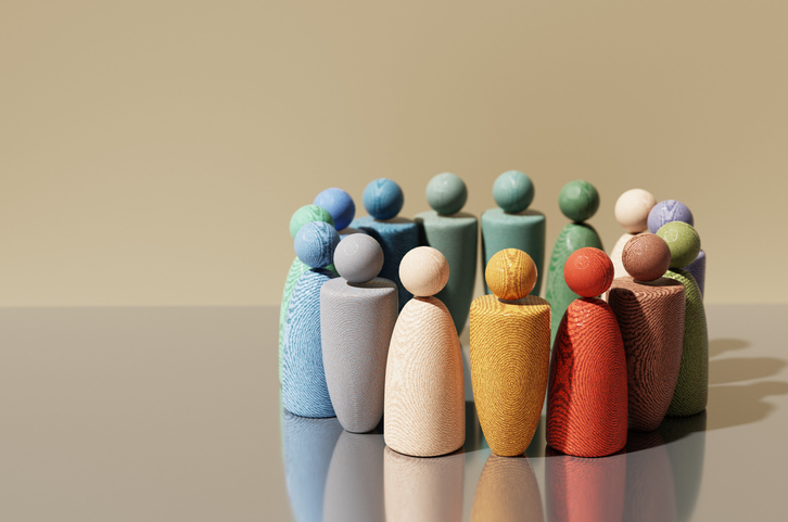 Abstract Wooden People